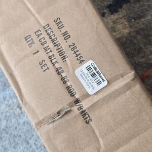 Crate&Barrel Black Curtain Rod Brackets Set 48-88 Inches Inches